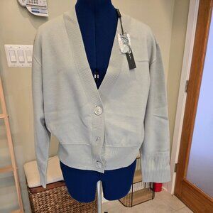 Women's wool blend sage Elie Tahari cardigan